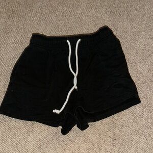 Black Drawstring Shorts